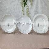 hotel porcelain ware dinner plate/Durable white Ceramic dishes/wholesale dinnerware meat plate