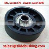 POLYCARBONATE + BEARING ROLLER 38 x 12.5-13 x 6.2 x 25 Inside Shaft ID=6.2mm Pressed Steel Skate Wheel Quotation thumbnail-3