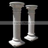 White Marble Roman Round Pillar thumbnail-1