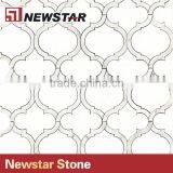 Grade First Quality Spanish Marble Crema Marfil Polished Lantern Shaped Mosaic Tiles thumbnail-6