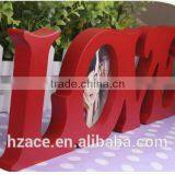 White Red Love Design Wedding Decoration Wooden Photo Frame thumbnail-2