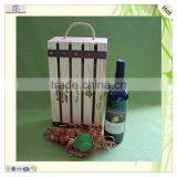 Hinge Roller 2 Bottle Pine Wooden Wine Gift Box thumbnail-5