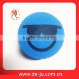 Cool Emoji With Sunglasses Printing Blue 1 Inch Rubber Balls thumbnail-1