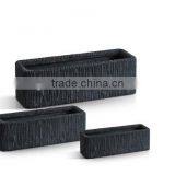 Outdoor Patio Stackable Planters Rectangle Planters and Pots thumbnail-2