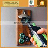 Custom Design Wooden Magnetic Wall Mounting Bottle Opener, Wooden Bottle Opener With Magnet thumbnail-3