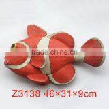Custom Hand Painting Polyresin Clown Fish Figurine