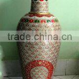 Marble Flower Vase, Decorative Flower Pot, Hand Made Marble Flower Vases, Craft Flower Pot, Flowers Pot, thumbnail-1