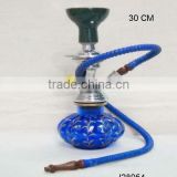 Hand painted pumkin shape base Glass Hookah with metal and ceramic parts