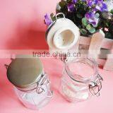 Mini Hexagonal Glass Jar With Clip Top thumbnail-4