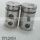 Mini Cylinder Glass Spice Shaker With Metal Coating thumbnail-1