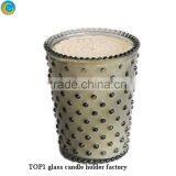 Home Decorative Colorful Votive Glass Candle Jar thumbnail-3