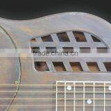 Ancient Finish Copper Alloy Body Tri-cone Resonator Guitar thumbnail-4