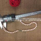 9-9.5 mm Pink Button Freshwater Pearl Necklace thumbnail-1