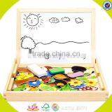 Wholesale Multifunction Magnetic Wooden Easel Blackboard Top Quality Wooden Blackboard Wooden Double Sides Blackboard W12B060 thumbnail-5