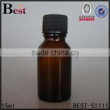 15ml Amber Round Shape Glass Bottle for Essential Oils Glass Vial Small Glass Bottles With Cap Hot Sale thumbnail-6