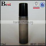 Best Sale Fancy Gray Frosted Glass Bottle 10 ml Roll on Perfume Bottle Glass With Stainless Steel Roller Bulk Buy From China thumbnail-1