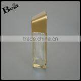 China Luxury Translucent Gold 100 ml Glass Bottle Cosmetic Perfume Bottle Glass With Bottle Gold Aluminum Spray and Cap thumbnail-3