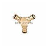 Brass Hose Connector Three Way Regular Quick Connection thumbnail-1