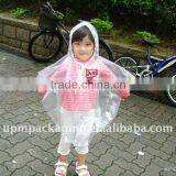 Children Transparent Biodegradable Disposable Raincoat thumbnail-1