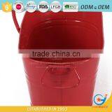 17 Inch Decorative Metal Planters Galvanized Pots for Plants Zinc Plant Pot thumbnail-6