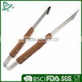 Daily Useful Cheap Kitchen Stainless Steel Bbq Food Tong With Bamboo Handle thumbnail-1