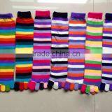 High Quality Long Section Colorful Strip Five Fingers Socks Long Stocking Toes Socks thumbnail-3