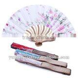 2015 Hot Selling Bamboo Cloth Folding Fan thumbnail-1