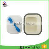 Hot Selling Food Grade Heat Insulation Non-toxic Portable Collapsible Silicone Lunch Box thumbnail-1