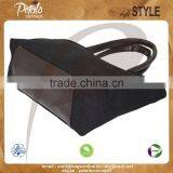 12 oz Canvas Tote Bag With Polyester Lining & With PU Padded Handle & Bottom thumbnail-4