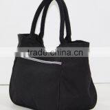 Canvas Fabric Handbag With Padded Rope Handle & With Magnet Button Closure thumbnail-2