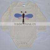 Newborn Baby Bodysuit 100% Organic Cotton White Baby Clothing Summer Style Long Sleeves Clothes thumbnail-2