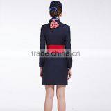 Custom Black Colours Slim Fit Stewardess Dress thumbnail-4