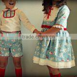 Korean Kids Clothes Wholesale Pure Cotton Printed Cute Baby Girl Clothes Set thumbnail-4