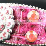 Women's Luxury Leather Bracelets 2016 Sparkling Heart Soft Leather Bracelets High End Leather Bracelets thumbnail-5