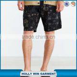 Modern Linen Full Flowers Printed Mens Shorts thumbnail-1