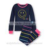 Girls Rainbow Striped Pajama Set thumbnail-1
