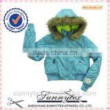 Women Fashion Fake Fur Hooded Bomber Jacket thumbnail-2