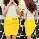 Wholesale Fancy Stretch Cotton Sheath Short Skirt thumbnail-3