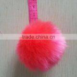 Custom Real Fox Fur Ball/ Faux Fur Pom Pom For Keychain