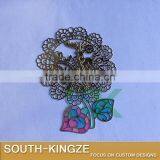 Custom Vintage Europe Syle Flower Leaf Deer Alloy Bookmark thumbnail-3