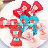2015 Fashion ,beautiful and Cute Ribbon Hair Clip ,clip in Hair for Kids thumbnail-3
