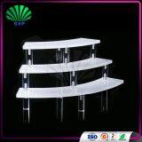 Hot Selling Acrylic White And Clear Bracelet Display Stand Multi-layer Plexiglass Jewelry Holder thumbnail-2