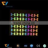 High Light Durable Stretched Reflective Printing Rainbow Fabric , Reflective Printed Fabric thumbnail-4