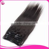 Accept Paypal 200 Grams Long Curly Clip In Human Hair Extension For White Women