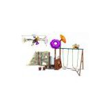 Outdoor Large Play Area Double Swing Sets Kits for Toddlers