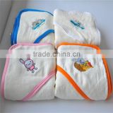 China supplier bulk wholesale super durable 100% cotton textiles hooded towel for baby