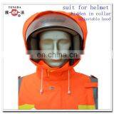 Orange Reflective Safety Polyester Worker Rain Coat thumbnail-5