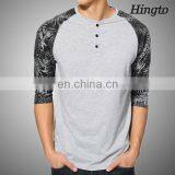 2015 New Design Men's Raglan 3/4 Sleeve Baseball t Shirt Wholesale thumbnail-1