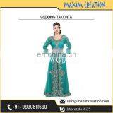 Luxury Golden And Silver Embroidery Beaded Moroccan Takchita Party Wear thumbnail-3