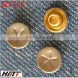 Custom Logo Embossed Metal Jeans Rivet
